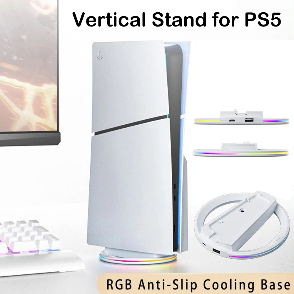 Gaming Console Ps5 - Base de Resfriamento RGB para PS5/PS5