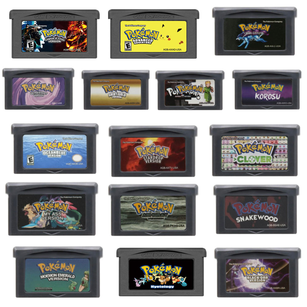 Gaming Console Video - Cartucho de Jogo da Série Pokémon