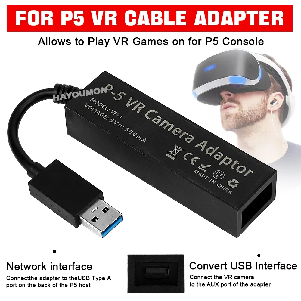 Gaming Console Vr - Adaptador de Cabo VR para PS5,
