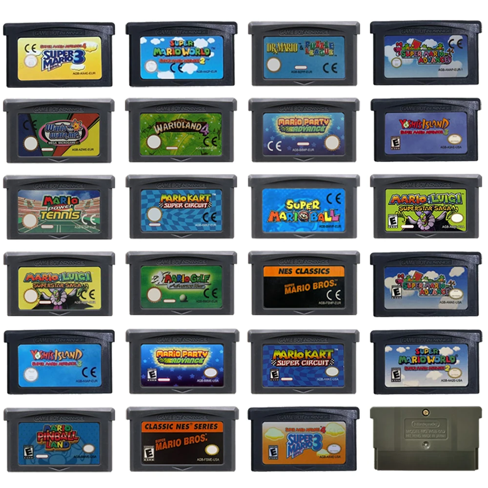 Gaming Console Video - •Cartucho de jogo GBA, série de