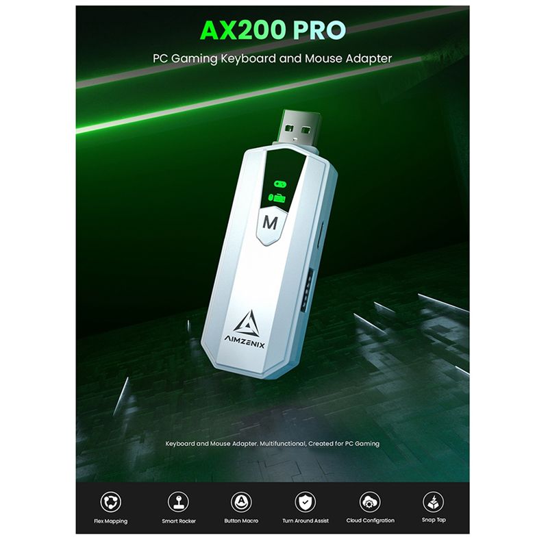 AIMZENIX AX200PRO Adaptador Co - Gaming Console Pc avaliação e preço